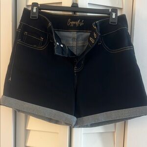 NWOT Classic Blue Jean Shorts with Cuffed Hems